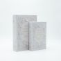 S/2 ΚΟΥΤΙ ΒΙΒΛΙΟ ΞΥΛΙΝΟ ΛΕΥΚΟ 30x21x7cm / 24x16x5cm Eurolamp 819-01348