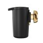 Tiger Cooper Δοχείο Κρεμοσάπουνου Επιτοίχιο 175 ml Black / Polished gold 800564 800564