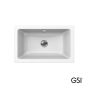 Νιπτήρας Πορσελάνης Kube 60x37 GSI White 8953-300