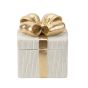 ΚΟΥΤΙ ΔΩΡΟ ΠΟΛΥΡΕΖΙΝ ΕΚΡΟΥ - ΧΡΥΣΟ 14.5x14.5x15.5cm Eurolamp 819-01924