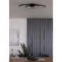 Πλαφονιέρα Οροφής Ρυθμιζόμενη Μαύρη 85xH8cm LED 3000K 4400lm Eglo Gianella 900947