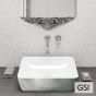 Νιπτήρας Πορσελάνης Sand 50x38 GSI Platinum/White 9037-430300