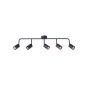 ΣΠΟΤ ΜΕΤΑΛΛΟ 5ΦΩΤΟ 5XGU10 Max 7W 800X230mm ΜΑΥΡΟ ARTE ILLUMINA OLYMP Eurolamp 145-25225