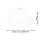 Eglo Frania Στρογγυλό Εξωτερικό LED Panel Ισχύος 17.3W με Θερμό Λευκό Φως Διαμέτρου 33εκ. 97884