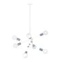 Eglo Gradoli Μοντέρνο Κρεμαστό Φωτιστικό Πολύφωτο σε Λευκό Χρώμα 98017