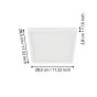 Πλαφονιέρα Λευκή Τετράγωνη 28,5cm IP44 LED Panel 20w 3000K 2400lm Eglo Fueva 5 99268