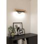 Φωτιστικό Απλίκα Επιτοίχια L440xA75xH105mm Led 1x9,6w 1050lm Warm White Μαύρο-Ξύλο Eglo Camacho 99294