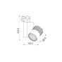 WHITE LED TRACK LIGHT 30W 4000K 4WIRES 36° 2250LM 230V Ra80 ACA BIENAL3040W4
