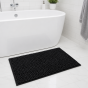 Πατάκι Μπάνιου Chenille 45x70cm Μαύρο MRShome DC-023001
