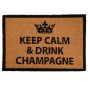 Πατάκι Εισόδου 40x60cm ''KEEP CALM & DRINK CHAMPAGNE'' MRShome DF-0007003