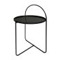 Side Table Μεταλλικό Φ40x65cm Black MRShome DF-0034000