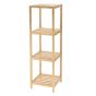 Ραφιέρα Μπάνιου 4 Επιπέδων από Bamboo 34x33x111cm MRShome DF-0048000