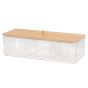 Κουτί Αποθήκευσης Καλλυντικών από PS/Bamboo 23x9.5x6.5cm MRShome  DF-0065000