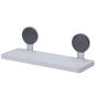 Ράφι Μπάνιου από ABS 32x11.5x11.7cm White/Grey MRShome DF-0080000