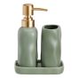 Σετ Μπάνιου Stoneware 3 Τεμαχίων Green 5635U MRShome  DF-0093003