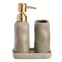 Σετ Μπάνιου Stoneware 3 Τεμαχίων Sand 7530U MRShome  DF-0093004