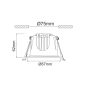 LED ΛΕΥΚΟ ΧΩΝΕΥΤΟ ΦΩΤΙΣΤΙΚΟ 10W 4000K 1100Lm 40° IP44 230V AC Ra80 Φ87*62MM 5YRS ACA DOL1040