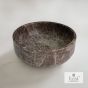 Νιπτήρας Μαρμάρινος Thalo Φ33 h.12.5 Fossil Emperador Dark DR33-523