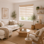 Double Ρόλερ Ρυθμιζόμενης Σκίασης 100x230cm Μπεζ MRShome DRD-BG100230