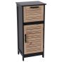 Έπιπλο MDF/Βελανιδιά με 1 Συρτάρι και 1 Ντουλάπι με Ράφι στο Εσωτερικό 36.5x30x83cm MRShome DS-2225000