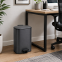 Κάδος Soft Close Μεταλλικός 30L Μαύρος Ματ 36.5x25x54cm MRShome DS-8847000