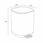 Κάδος Απορριμμάτων 5L από ABS Soft Close Μαύρος Ματ MRShome DS-8860PL1