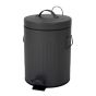 Κάδος Απορριμμάτων 5L Μεταλλικός Soft Close Σκούρο Γκρι MRShome  DS-8999S10