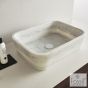 Νιπτήρας Μαρμάρινος  Gaia 60x38 h.14 Fossil Carrara Nuovo DS60-300