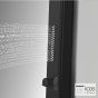 ΣΤΗΛΗ ΝΤΟΥΖ FINA ICOS ΥΨΟΣ 140 εκ. BLACK MATT FINA-400