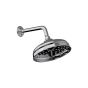 Horus Ascott Classic Collection - Anti-scale Nozzles Shower Head Ø 220 Mm with Arm - Wall Mounting - Polished Nickel 00.516-NB
