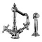 Horus Julia Victoria Julia Victoria Classic Collection - Mono Kitchen Mixer, with Deck Side Handspray / No Waste - Matt Nickel 01.123-NM