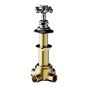 Horus Julia Victoria Julia Victoria Classic Collection - 4 Ways Deck Mounted Diverter, 2 Inlets / 2 Outlets - Polished Nickel 01.476-NB