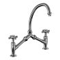 Horus Éloise Classic Collection - 2-hole Kitchen Mixer / Adjustable Centers / No Waste - Chrome 02.121-CH