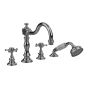 Horus Anthea Classic Collection - 4 Hole Deck Bath / Shower Set - Matt Nickel 06.466-NM