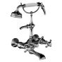 Horus Montmartre Classic Collection - Complete Wall Bath / Shower Mixer / Height Cradle - Matt Nickel 07.434-NM