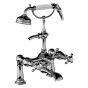 Horus Montmartre Classic Collection - Complete Deck Bath / Shower Mixer / Medium Height Cradle - Matt Nickel 07.435-NM