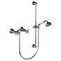 Horus Montmartre Classic Collection - Complete Wall Shower Mixer, with Rail, Handshower, Flexible - Matt Nickel 07.516-NM