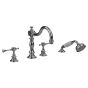 Horus Anthea Classic Collection - 4 Hole Deck Bath / Shower Set - Polished Nickel 10.466-NB