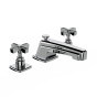 Horus Zéphyr Classic Collection - 3 Hole Basin Set with Pop-up Waste - Satin Brass 16.260-LS