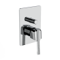 Horus Zéphyr Classic Collection - Concealed Wall Mounted Manual Mixing Shower Valve with Diverter - 2 Outlets - Satin Brass 16.701-LS