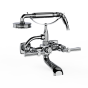 Horus Zéphyr Classic Collection - Complete Wall Bath / Shower Mixer - Polished Nickel 17.414-NB