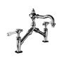Horus Julia Victoria Julia Victoria Classic Collection - 2 Hole Basin Mixer - No Waste - Polished Nickel 19.227-NB