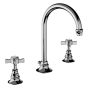 Horus Coventry Classic Collection - 3 Hole Basin Set with Pop-up Waste, Flexible Hoses - Matt Nickel 28.261-NM