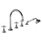 Horus Coventry Classic Collection - 5 Hole Deck Bath / Shower Set - Matt Nickel 28.467-NM