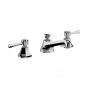 Horus Ascott Classic Collection - 3 Hole Basin Set Small Spout with Pop-up Waste, Flexible Hoses - Matt Nickel 35.260-NM