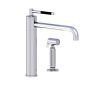 Horus Minoé Contemporary Collection - Single Lever Kitchen Mixer, Swivel Spout / No Waste - Matt Black 37.723-NO