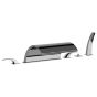 Horus Nouvelle Vague “part of Contemporary Collection - 6 Hole Deck Mounted Bath/shower Set - Satin Brass 40.468-LS