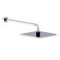 Horus Naja Contemporary Collection - Stainless Steel Shower Head 250 X 250 Mm, Thickness 14 Mm - Metal Gun 43.537-CF