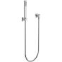 Horus Echo Equinox316 Collection - Wall Union Shower Set with Solidbrass Handshower, Wall Hook, Design Flexible Hose on Swivel Nut - Matt Black 43.590-NO
