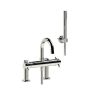 Horus Minoé Contemporary Collection - Complete Set : Complete Deck Thermostatic Bath-shower Mixer - Satin Brass 47.715-LS